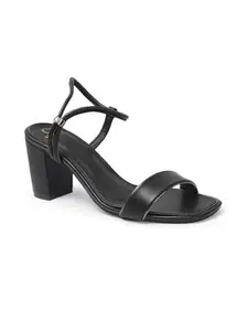 Carlton London Women Sandal,Black,UK-7