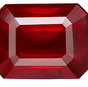 GEMS RIVER Ruby Gemstone 6.25 Ratti 5.50 Original manik Stone Ring Original Certified pathar for Unisex (K174)