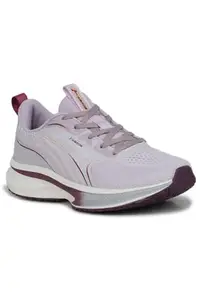 ABROS Luxeboot Running Sports Shoes Breathable Upper Mesh with Phylon Sole Memory Foam Insole Casual Walking & Gym Shoes for Mens (L.Mauve/D.Mauve 4)