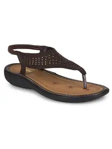Bata Women's Slip-on Sandal - BROWN (7 UK) (5614750)