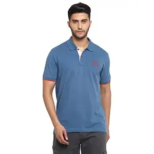 Royal Enfield Men's Regular Fit T-Shirt (RLATSO000307_Dark Blue S)