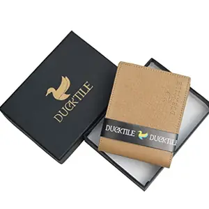 Ducktile Leather Wallet for Men (Beige)