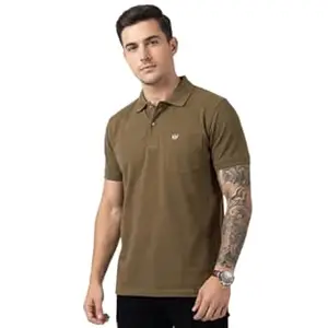 Basic Things Polo T Shirt for Man with Pocket, Polo T Shirts for Men, Summer Shirt with Collar, Half Sleeve, Cotton Blend, Light Weight, Comfotable Fit (Pack of 1) M to 3XL