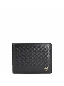 Da Milano Genuine Leather Black Bifold Mens Wallet with Multicard Slot (10134B)