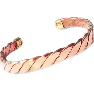 ishaSpirituals Copper Kada for men Pure Original Tamba Kada Free Size For Mens For Astrology And Ayurved ताम्बा कड़ा