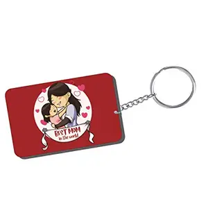 Family Shoping Mothers Day Gifts Best Mom in The World Keychain Keyring for Car Home Office Keys