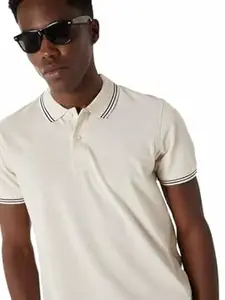 Max Men's Polycotton Half Sleeves Regular Fit Solid Polo T-Shirt
