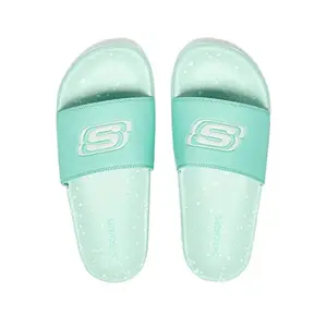 Skechers Womens Side Lines 2 Mint Slipper - 7 UK (873004), Green