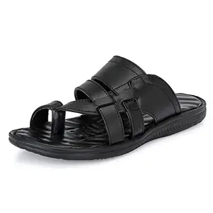 Centrino Men's Sandals | Stylish & Comfortable with Cushioned Insole | Adjustable Straps for a Secure Fit | Durable & Versatile for Everyday Wear 8209-1_Black_10