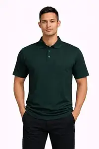 Walrus Men Stylish Solid Casual Polo Tshirt|Mars T Shirt with Pocket White Colour M Size|Breathable & Comfortable |Pack of 1|