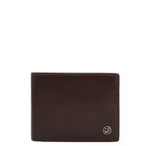 Da Milano RFID Protected Wallet for Men – Brown | Genuine Leather Bifold Wallet with 2 Compartments, 6 Card Slots, 3 Slip Pockets & Coin Pocket
