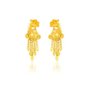 Luv Fashion Traditional Gold And Premium Micron Wedding Collection Plated Earrings For Women And Girls ERG2208