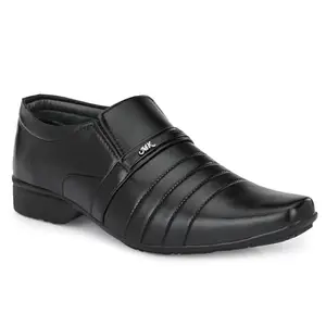 Leepeeter Men's Leather Black Formal (9), 9 UK