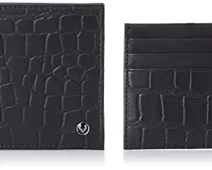 Allen Solly Navy Leather Men's Wallet Gift Set