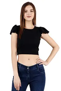 Generic Women Casual Short Sleeve Crop Top