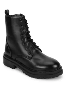 TRUFFLE COLLECTION Women's 1011 Black PU Boots - UK 4