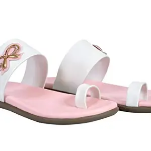 saanvishubh Patent Flat Slippers for Girls and Women - Pink