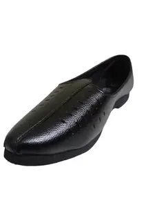 Mens Jalsa/Mojaris (Black, UK Footwear Size System, Adult, Men, Numeric, Medium, 6)