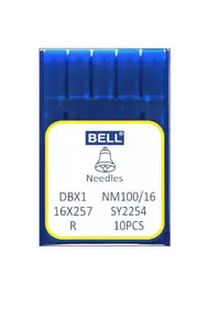 Bell Gold Sewing Machine Needles (DB*1) in Sizes 90/14, 100/16, and 110/18. Compatible with Umbrella Machines and Industrial Straight-Stitch Machines for Sewing a Wide Range of Fabrics. A Combo of 3