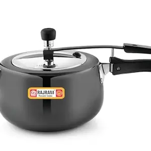 Rajrani Hard Anodised Curvv Induction base pressure cooker 3.5ltr price in India.