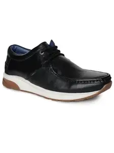 Buckaroo Florentina Natural Mild Leather Black Casual Shoes for Mens: Size UK 9