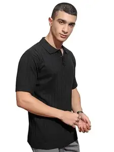 Highlander Men's Polo Tshirt | Flat Knit | Regular Fit | Polo T-Shirt for Man