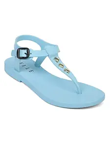 Elle Women's Slipper, Sky Blue, 8