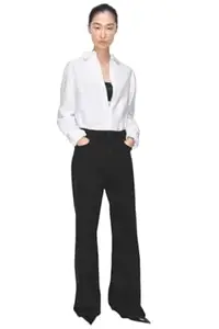 KOTTY Women’s High-Waist Button Relaxed Fit Casual Ankle Length Stylish Jeans