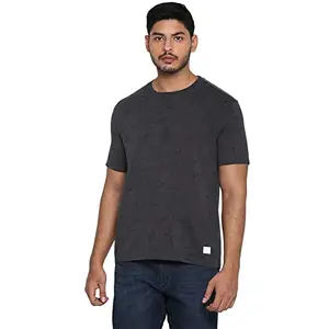 Royal Enfield Men's Regular Fit T-Shirt (RLATSO000169_Charcoal S)