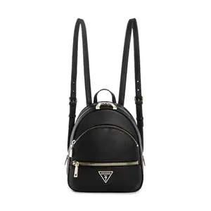 GUESS Women's Black Solid Backpack| Ladies Purse Handbags | Gift For Ladies