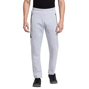 Spykar Grey Melange Cotton Slim Fit Trackpants for Men (Size: L)-MKP-02BB-17-Grey Melange