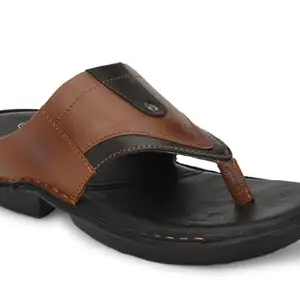 Big Fox Genuine Leather Comfortable Sandals for Men Tan 10