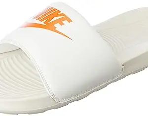 Nike mens Victori One SAIL/SAFETY ORANGE-LT OREWOOD BRN Slide Sandal - 8 UK (9 US) (CN9675-108)