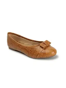 Carlton London Women's Slip On Ballerinas Colour-Tan, Size-UK 4