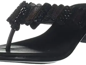 Bata womens TEXAS THONG E Black Slipper - 4 UK (6716444)