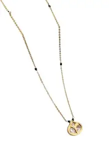 Stone Pendant Necklace with Beads Mangalsutra For Women with chain