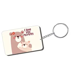 Family Shoping Mothers Day Gifts I Love You Mommy Keychain Keyring for Car Home Office Keys