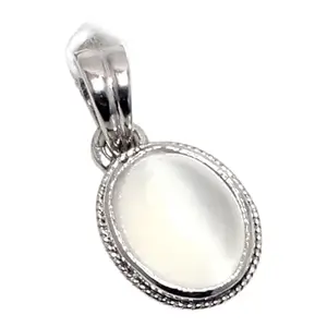 Rajasthan Gems Pendant 925 Sterling Silver Natural Moonstone Gem Stone Women Men Unisex Handmade j919