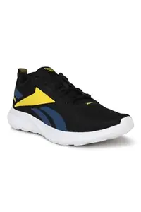 Reebok Men Propulsion Running Shoes Black - Batik Blue - Alert Yellow 6