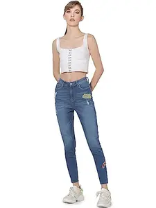 Only Women's Slim Jeans (203641001_Medium Blue Denim_28)