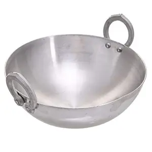 PTR Heavy Base Aluminium Kadhai/Frying pan for Cooking (3 Litre)