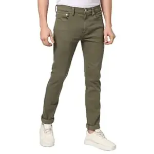 Gap Men’s Skinny Fit Solid Print Mid Rise Lightly Washed Jeans