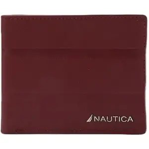Nautica Bi Fold Slim & Light Weight Leather Men's Stylish Casual Wallet with 8 Card Holder Compartment | Multi Compartment Purse, Charcoal