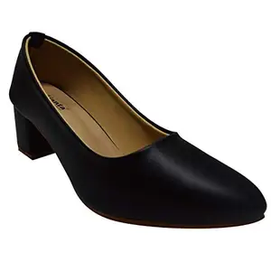 AJANTA Women Black Ballet Flats-7 UK (40 EU) (SL0703)