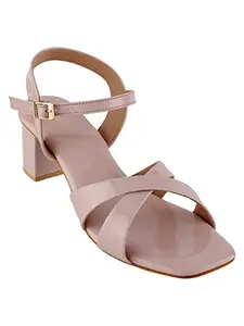 ICONICS Women's Heels, Baby Pink, 7