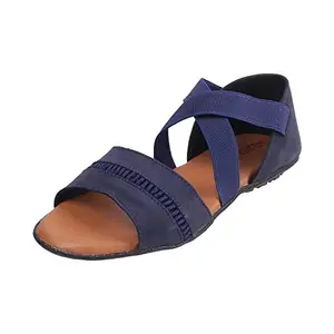 Metro Womens Synthetic Blue Sandals (Size (6 UK (39 EU))