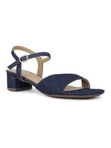 Inc.5 Womens Navy Party Wear Solid Square Heels