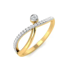 WHP Jewellers Glitter Bloom 9KT Diamond Ring | Fashion Jewellery for Women | Great for Gifting-ANVRG1797_12