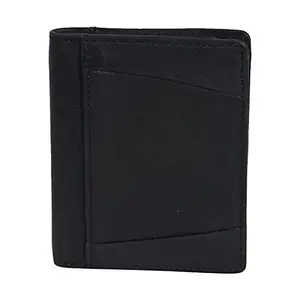 Leatherman Fashion LMN Genuine Leather Black Men's Wallet (6 Card Slots)