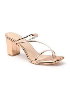 Iconics Women Sandal,Rose Gold,UK-4